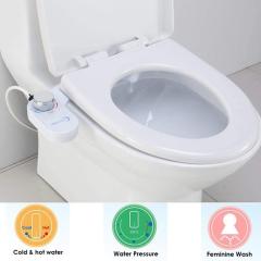 Non-electric bathroom water pressure control abs mechanical bidet attachment for toilet seat
