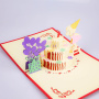 Handmade OEM logo paper boy happy birthday 3d pop up card Handmade OEM logo paper boy happy birthday 3d pop up card