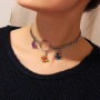 Fashion custom women jewelry chain butterfly choker necklaces for girls Fashion custom women jewelry chain butterfly choker necklaces for girls