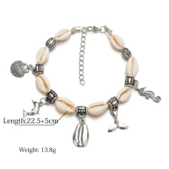 Barbie mermaid beach ankle bracelet shell mermaid tail anklet chains sets for girls
