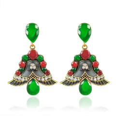 New exquisite fashion wings rhinestone full diamond resin bell women earrings New exquisite fashion wings rhinestone full diamond resin bell women earrings