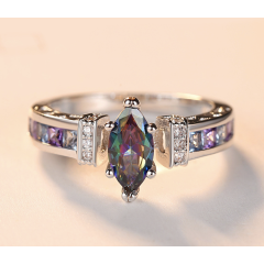 Female decorate color jewelry accessories women and men colorful ring