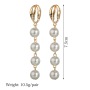 2019 American fashion jewelry for women elegant white pearl drop simple earrings