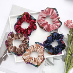 fashion high-end super shiny bling bling seam girls velvet elastic scrunchy hair ties fashion high-end super shiny bling bling seam girls velvet elastic scrunchy hair ties
