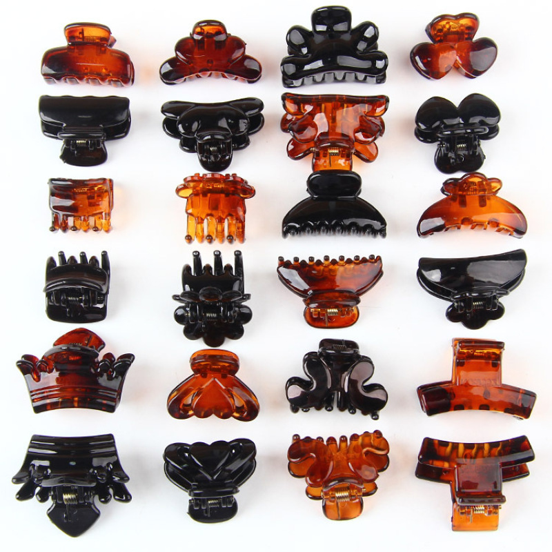 Fashion girls accessaries small acetate plastic resin mini hair claw clip for women Fashion girls accessaries small acetate plastic resin mini hair claw clip for women