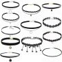 Fashion Hot Sale Ladies Sexy Gothic Lace Choker Necklace Sets for Women Fashion Hot Sale Ladies Sexy Gothic Lace Choker Necklace Sets for Women