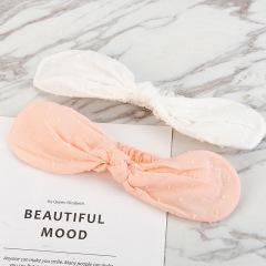Adjustable elastic children  fabric personalized bow knot headbands