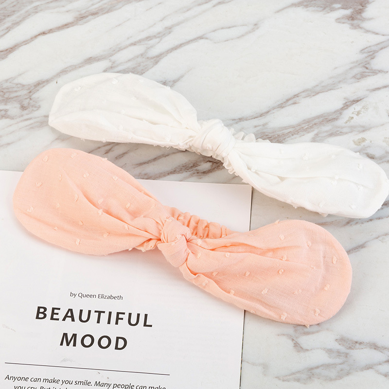 Adjustable elastic children  fabric personalized bow knot headbands