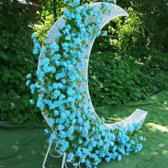 custom metal outdoor wedding event concert moon design background stage decorations