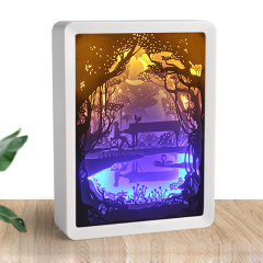 High quality best price Square Plastic Led Shadow Box 3D Wall Art Photo Frame Paper Cut Light High quality best price Square Plastic Led Shadow Box 3D Wall Art Photo Frame Paper Cut Light