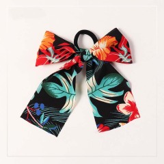 2020 summer fashion girls elastic long ribbon bowknot hair bands for women