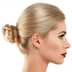 new product statement girls 925 silver gold zircon hoop earings for women 2019