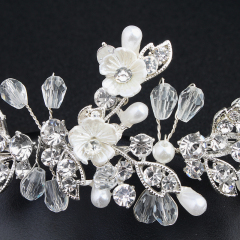 Wholesale OEM Rhinestone Bridal Wedding Hair Ribbons