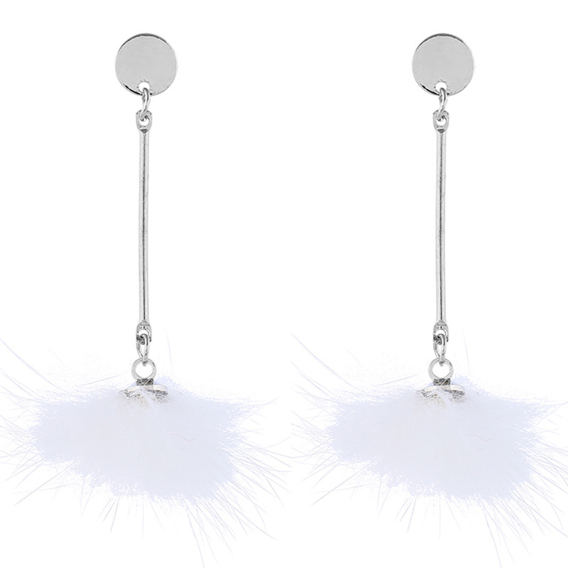 Women Korean Winter Pom pom Ball Faux Fur Ball Dangle Drop Earrings For Girls Women Korean Winter Pom pom Ball Faux Fur Ball Dangle Drop Earrings For Girls
