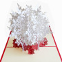 custom Promotional paper craft pop up laser cut handmade 3d gift pop up christmas cards