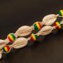Handmade Jewelry Braided Colored Beaded Shell Short Rope Adjustable Choker Necklace Handmade Jewelry Braided Colored Beaded Shell Short Rope Adjustable Choker Necklace