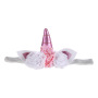 Unicorn hair accessories 3d flower lace crown glitter bling headbands