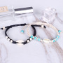 Fashion Natural Stone Turquoise Bead Bracelet Ocean Seashell Shell Stretch Bracelet