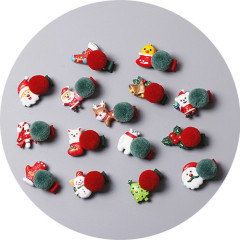 wholesale fashion christmas safety ball child kid baby girls hair clips