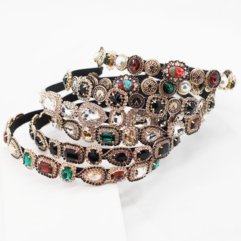 2020 luxury elegant women rhinestone crystal baroque hairbands for girls 2020 luxury elegant women rhinestone crystal baroque hairbands for girls