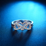 18K Rose Gold Plated Crystal Cubic Zircon CZ Hollow Love Heart Rings 18K Rose Gold Plated Crystal Cubic Zircon CZ Hollow Love Heart Rings
