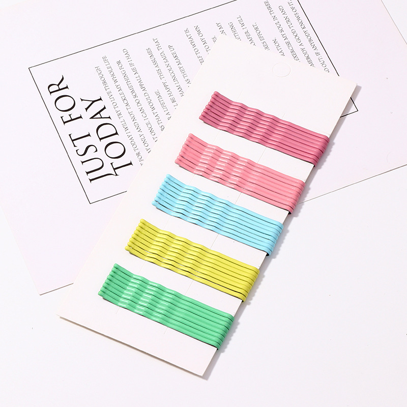 Mixed Color Hair Clips Barrette Simple Hairpin For Alloy Hair Accessories
