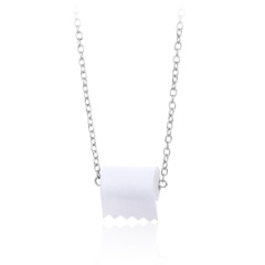 2020 Funny Roll Paper Dangle Drop Creative Toilet Paper Earrings For Woman Girl Jewelry