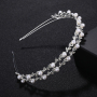 New design silver pearl women wedding round tiara crowns bridal headband New design silver pearl women wedding round tiara crowns bridal headband