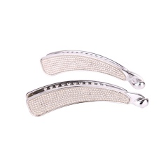 Fashion full diamond toothed pearl crystal headdress decoration vertical hair claw ponytail clips