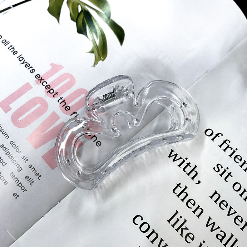 2020 new fancy woman girls large transparent hair accessories white hair claws 2020 new fancy woman girls large transparent hair accessories white hair claws