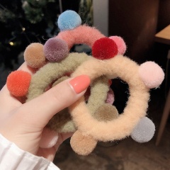 Custom lovely winter autumn hair accessories elastic hair ties decorative for women Custom lovely winter autumn hair accessories elastic hair ties decorative for women