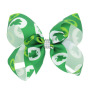 St.Patrick's Day babies green four-leaf clover bows knot hair clips for girls hair accessories