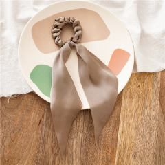 wholesale new hand-woven ins style girl chouchou ribbon knotted hair ties for women