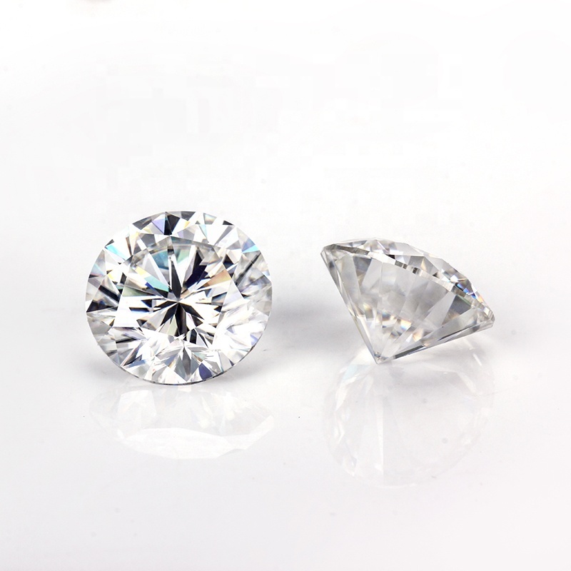 Wholesale white yellow black color moissanite round diamond raw loose moissanite Wholesale white yellow black color moissanite round diamond raw loose moissanite