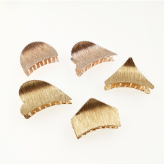 Fashion korean women girls metal geometric bridal alloy hair claw clip