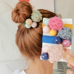 New korea ins autumn and winter elastic hair ropes elastic rubber hair tie pvc