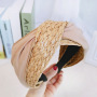 Wholesale tropical hair accessories straw raffia braided headbands Wholesale tropical hair accessories straw raffia braided headbands