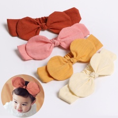 New cotton and linen fabric decoration toddler yiwu hair band for sale New cotton and linen fabric decoration toddler yiwu hair band for sale