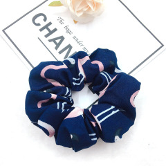 Bohemian Style Women Hair Accessories Elastic Flamingo Prints Hair Scrunchies For Girls