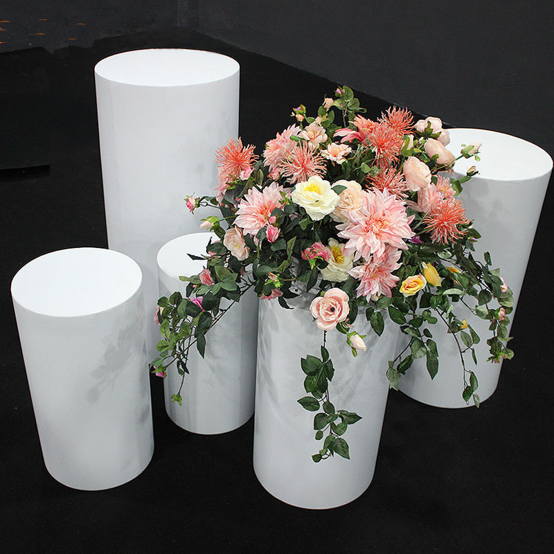 OEM round shape metal wedding dessert table for wedding decoration