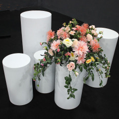 OEM round shape metal wedding dessert table for wedding decoration