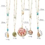 Handmade beautiful women beach holiday cowrie natural shell pendant necklace