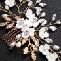 New desgin Rhinestone Jewelry Pearl Hair Accessories Wedding Bridal Hair Combs
