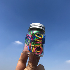 2020 fashion eco friendly canned women small elastic rubber band hair tie for girls
