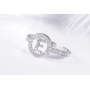 Glowing diamonds with 26 letters opening or girls adjustable slip hollow rings Glowing diamonds with 26 letters opening or girls adjustable slip hollow rings