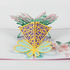 logo size color custom christmas birthday laser cut handmade wedding flower pop up card