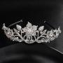 Luxury Alloy Water Lead Handmade  Wedding Bridal Crystal Headpiece Tiara Crowns