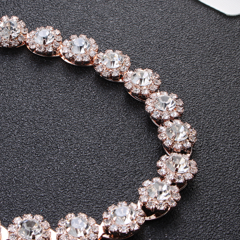 Handmade crystal Dress Bridal Ribbon Accessories loop Wedding Waist Belt Handmade crystal Dress Bridal Ribbon Accessories loop Wedding Waist Belt