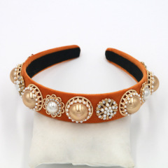 Wholesale baroque girls rhinestone crystal headbands for women 2019
