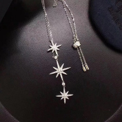 fashion korean ins valentine's day christmas gift star silver earring 925 sterling